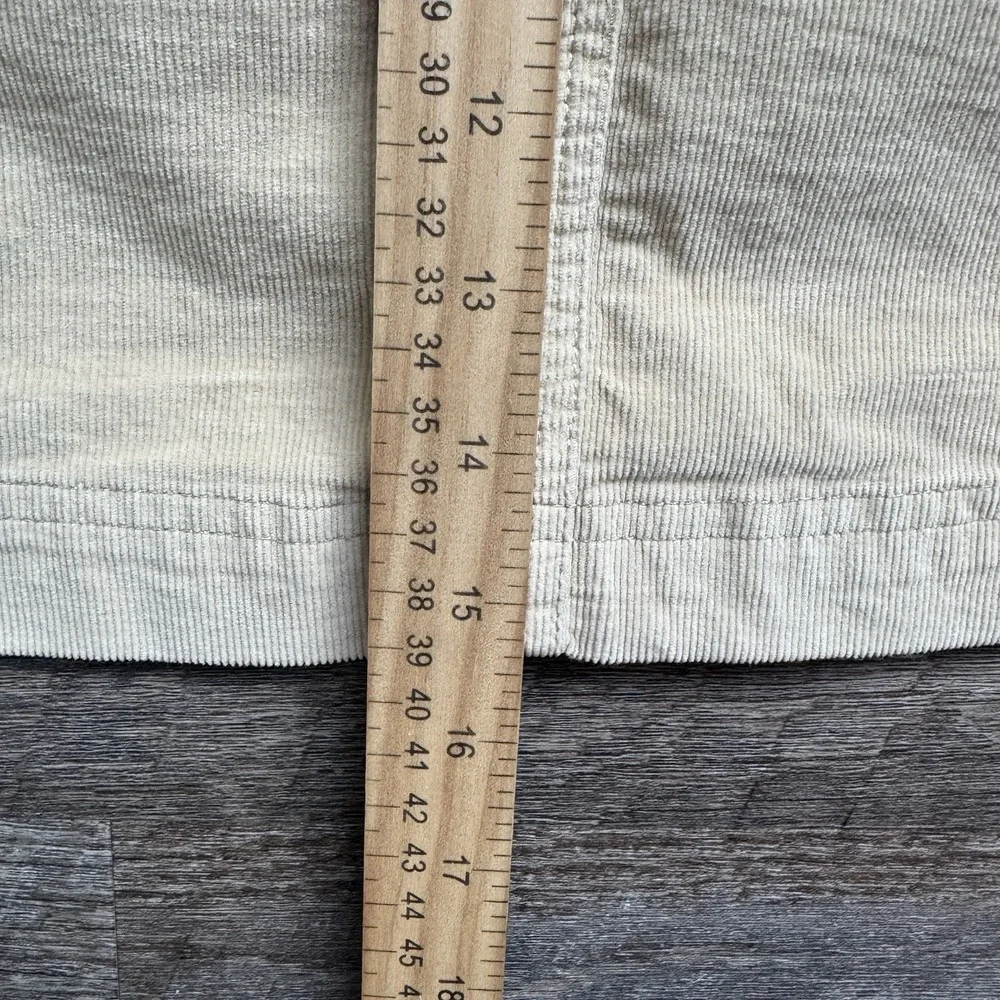 Vineyard Vines Corduroy Skirt Pockets Beige Womens Sz  8 Cotton‎ Spandex Stretch